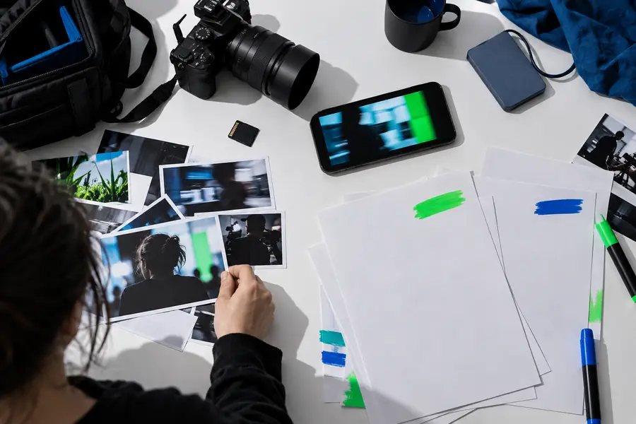 Illustrative video imagery before a rights-first editing plan