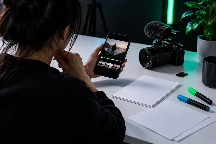 Illustrative video imagery associated with a copyright-aware editing plan