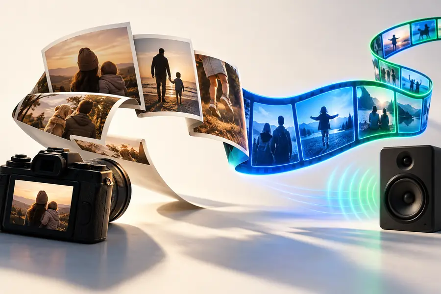 Illustration representing a photo-led video idea